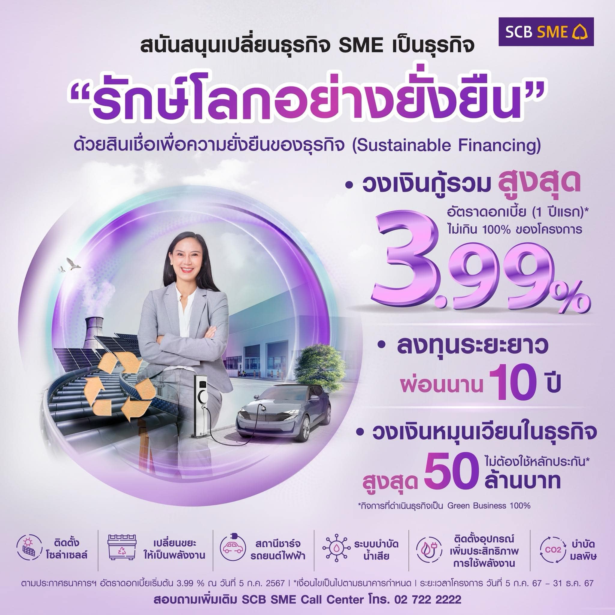 สินเชื่อ โซล่าเซลล์ SCB